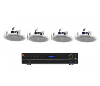 Комплект акустики 4 потолочных динамика JBL 8128 | Bluetooth | 4х6Вт